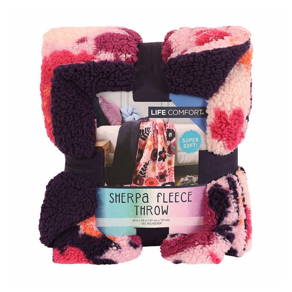 NWT - Life Comfort Kids Ultimate Sherpa Fleece Throw